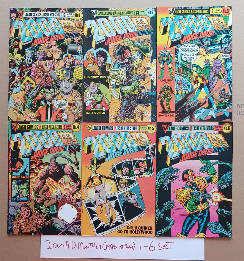 2000 A.D. Monthly (mini) 1-6 Set