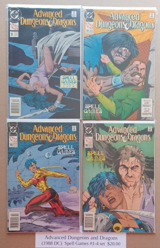 Advanced Dungeons & Dragons Spell Games 1-4 Set