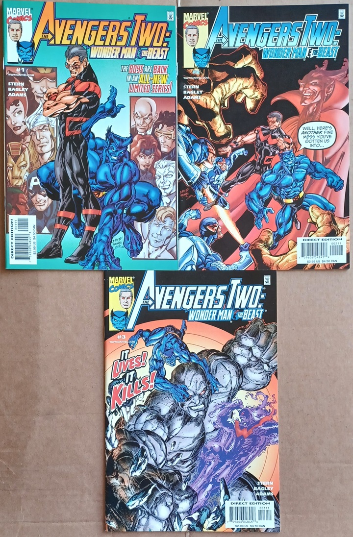 Avengers Two: Wonder Man And The Beast 1-3 set
