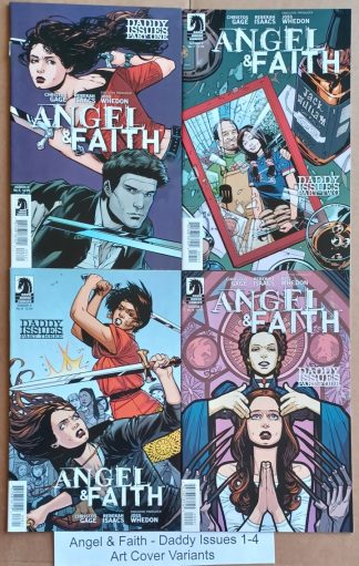 Angel & Faith Daddy Issues Set 1-4 Rebekah Isaacs Variants
