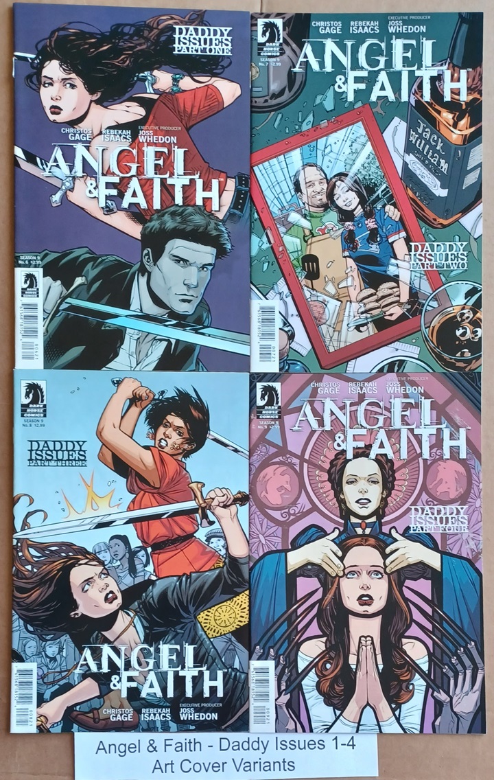 Angel & Faith Daddy Issues Set 1-4 Rebekah Isaacs Variants