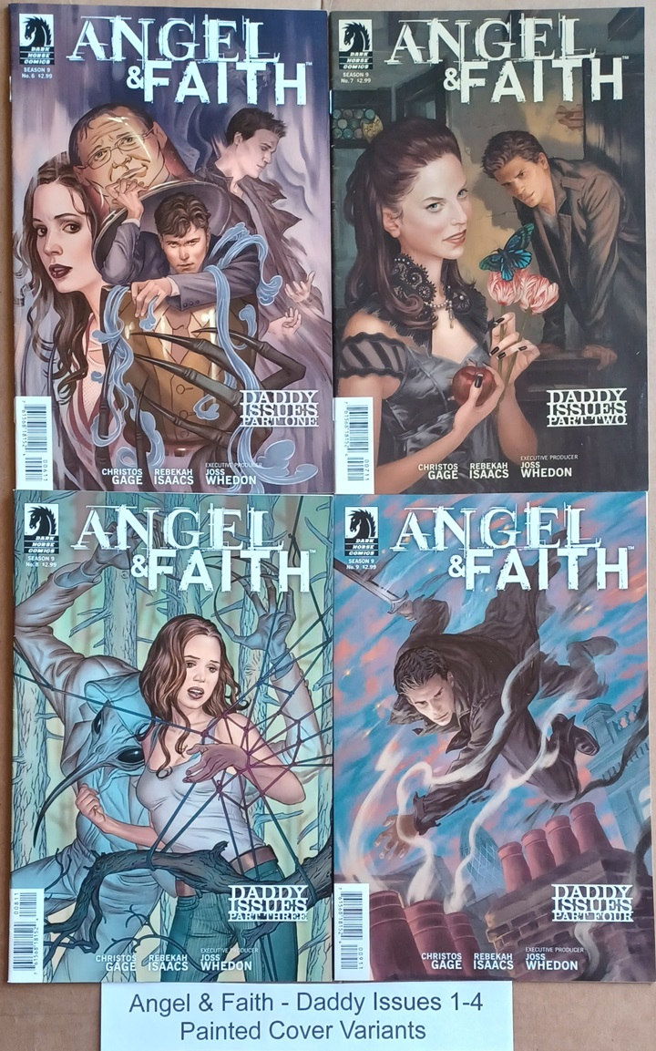 Angel & Faith Daddy Issues 1-4 Steve Morris Variants