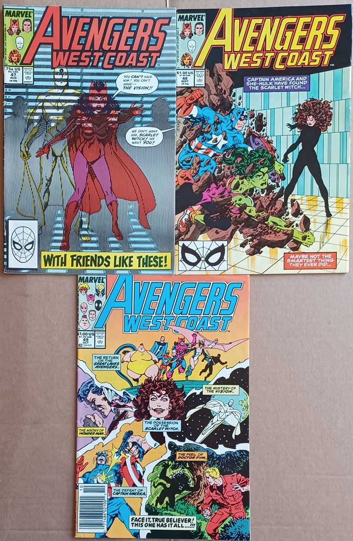 Avengers West Coast That Which Endures 1- 3 Set