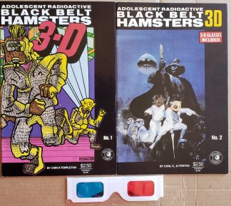 Adolescent Radioactive Black Belt Hamsters 3-D  #1-2 set