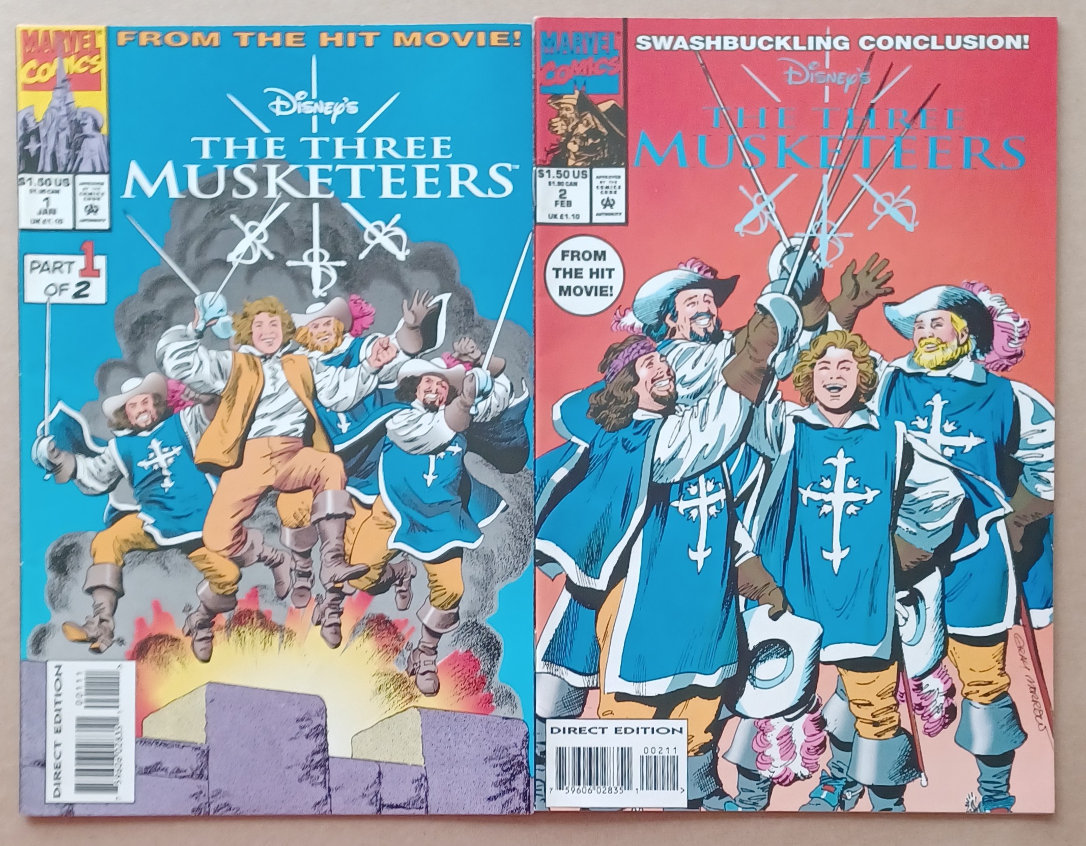 Three Musketeers Movie 1-2 set