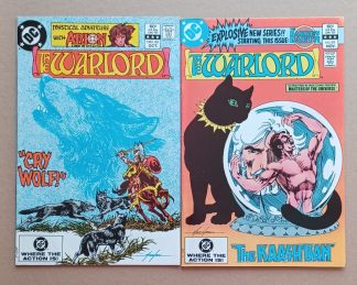 Warlord Cry Wolf 1-2 set  Newsstand Variants