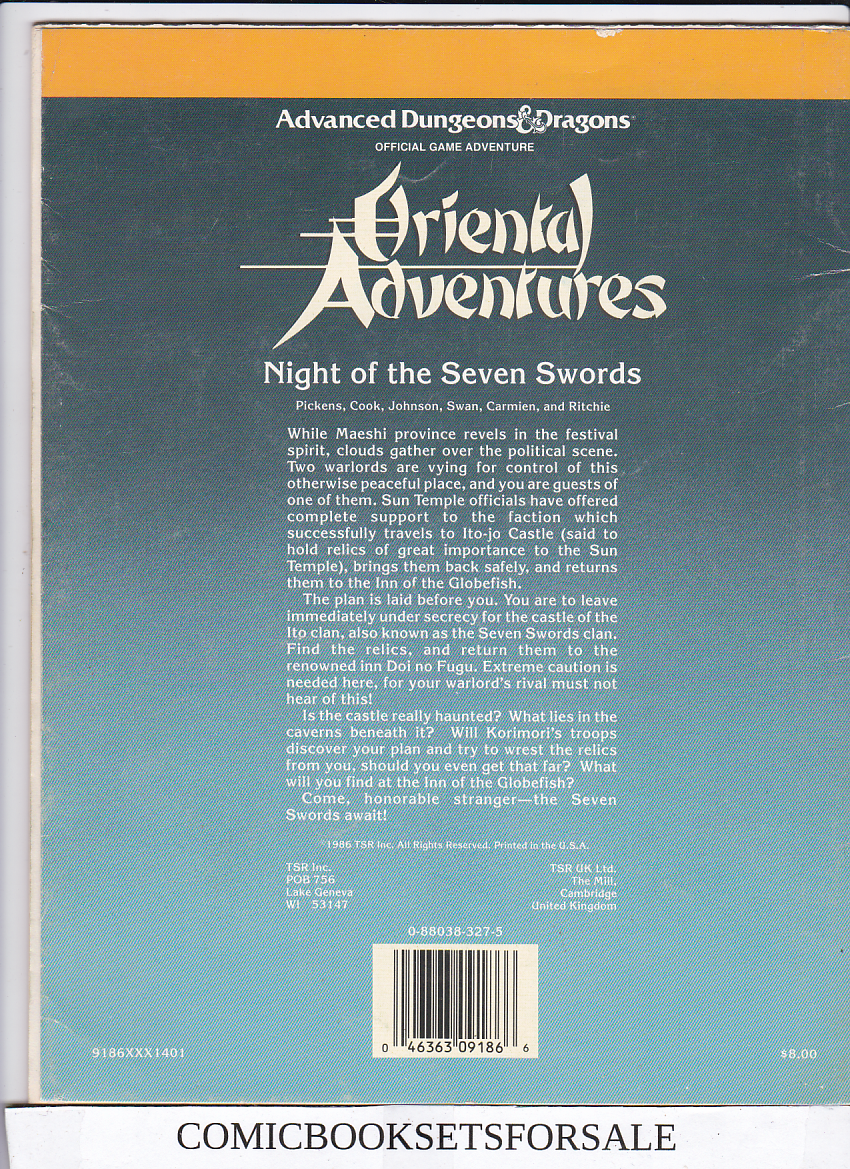Dungeons & Dragons Oriental Adventures Night of the Seven Swords - Image 2