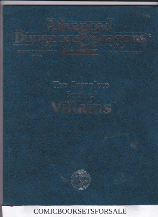 Advanced Dungeon’s & Dragons 2nd Edtion The Complete Book Of Villians