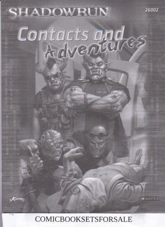 Shadowrun Contacts and Adventures