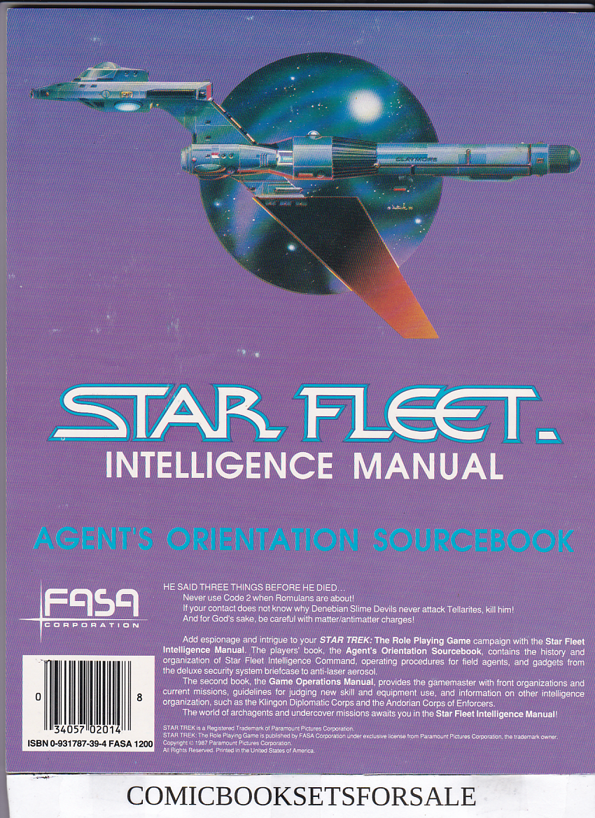 Star Fleet Intelligence Manual - Agents Orientation Sourcebook - Image 2